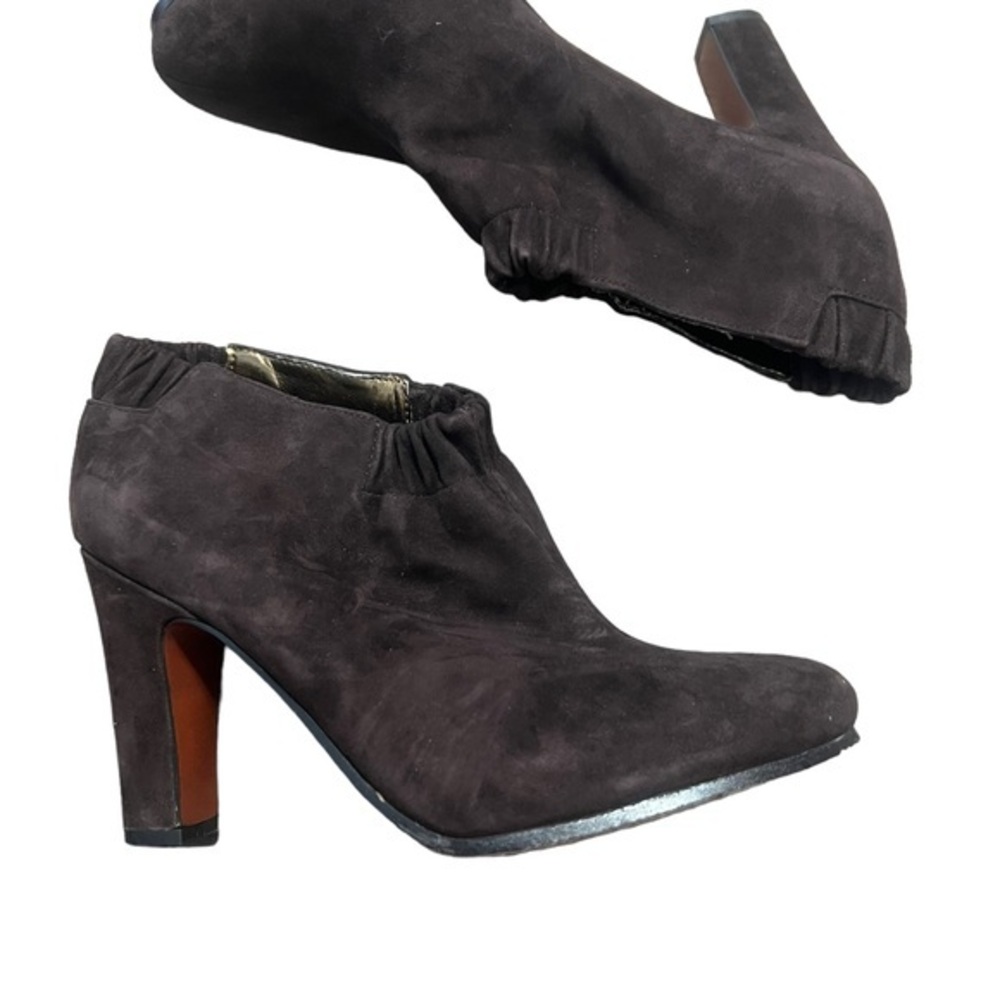 Sam Edelman Ankle Booties Brown 3 1/2 Inch Heal Leather Size 8